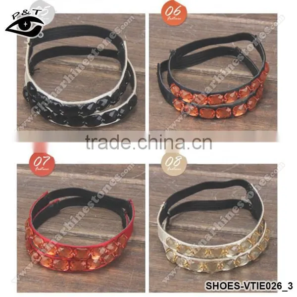 13 Colors Acryic Rhinestone Shoe Straps Decorations Shoe Lace for High Heels photo-4