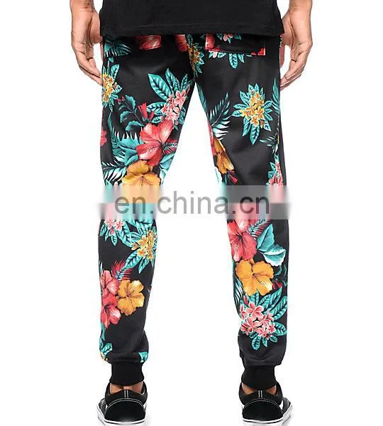 Custom Flower Sublimated Jogger Pants photo-3