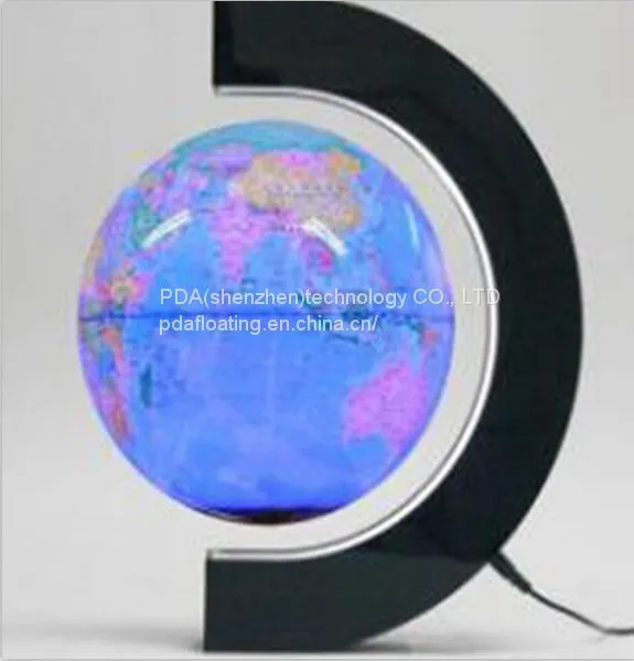 8 Inch C Shape Levitation Magnetic Rotating Globe photo-2