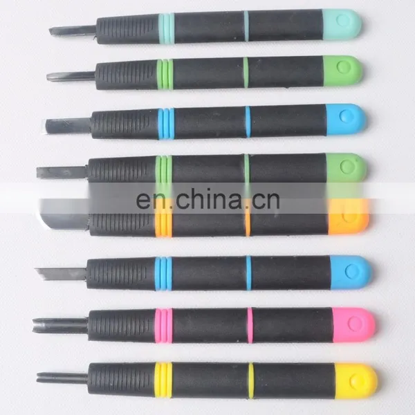 8pcs Assorted Plastic Handle Carving Knives Set photo-5