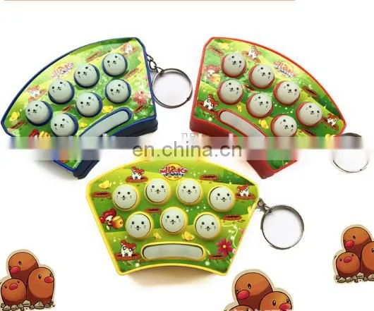Hot Sale Mini Keychain Whac-a-Mole ,handheld Game Console Keyring
