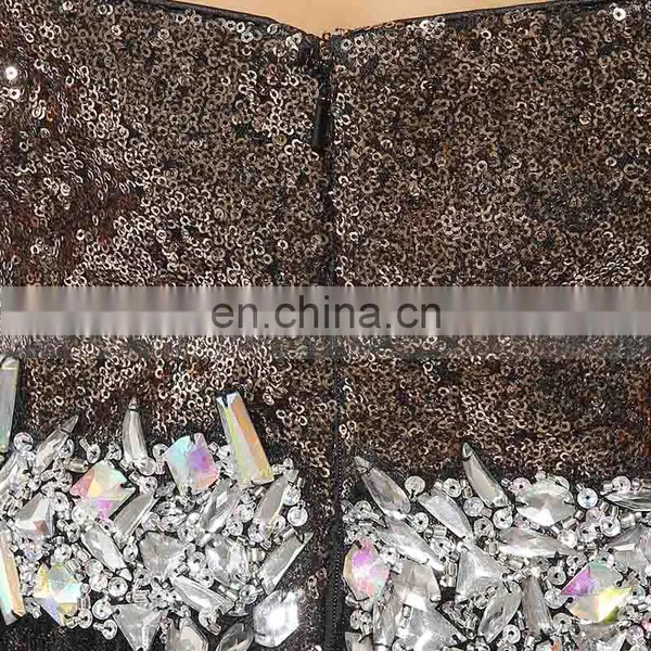 Gorgeous Sweetheart Sleeveless Sequins Short Prom Dresses With Detachable Skirt AJ011 Flowing Chiffon Long Dresses photo-6