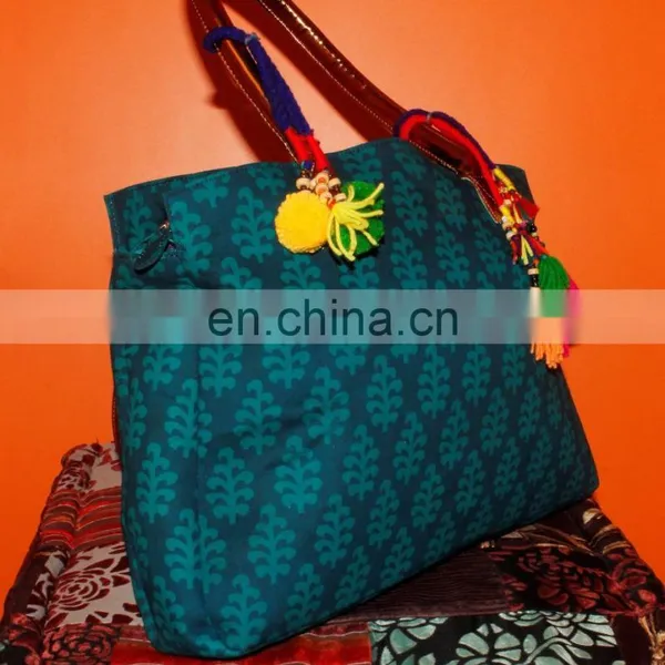 Royal Indian Traditional Design Handmade Cotton Bag photo-3