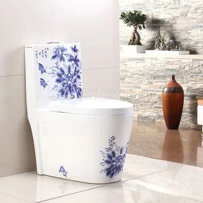 Bathroom Ceramic Golden New Design Luxury Modern Sanitary Ware wc Top Dual Flush Economic One Piece Toilet Bowl photo-3
