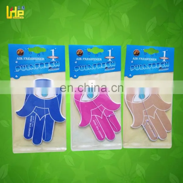 Customized popular auto perfume / paper car air freshener with deodorant effect use for car and home