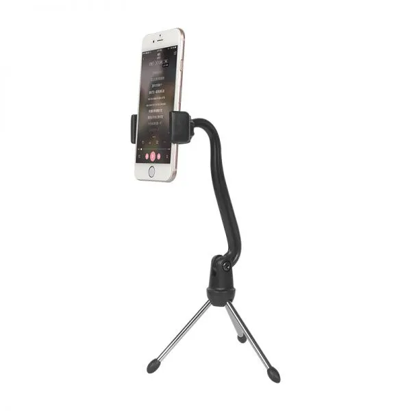Microphone Bracket Microphone Stand Height Adjustable for Wireless or Wired Micphone Mini Microphone Holder Foldable photo-5