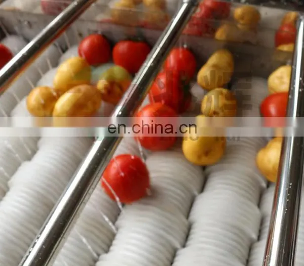 Automatic Brush Peach Mango Lemon Apple Berry Fruit Washer Bell Pepper Potato Vegetable Cleaning Washing Machines photo-7