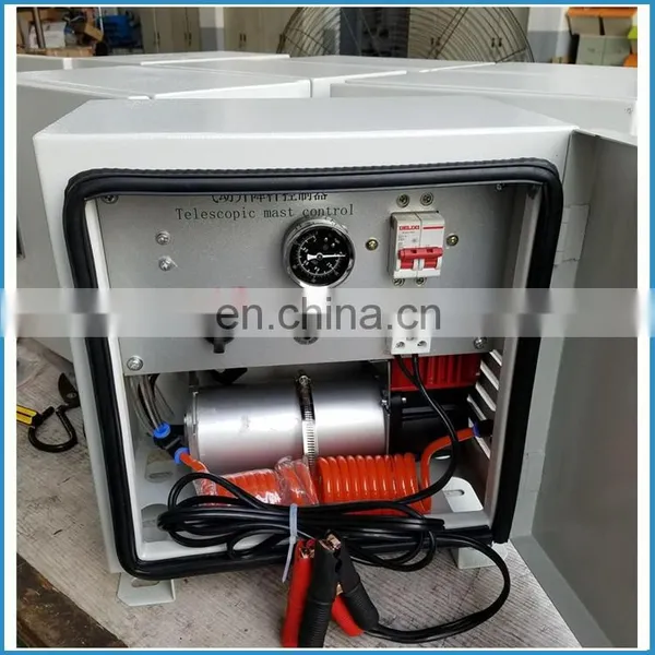 IP64 Pressurized Air Elevation 8m 12V Control Box Telescopic Masts photo-5