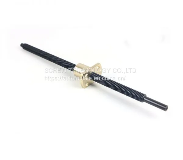 Customized Set Trapezoidal Thread Lead Screw Tr10x2 With Nut