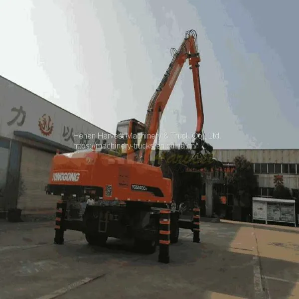 40 Ton Hydraulic Wheel Excavator With Grapple/Log Grab photo-2