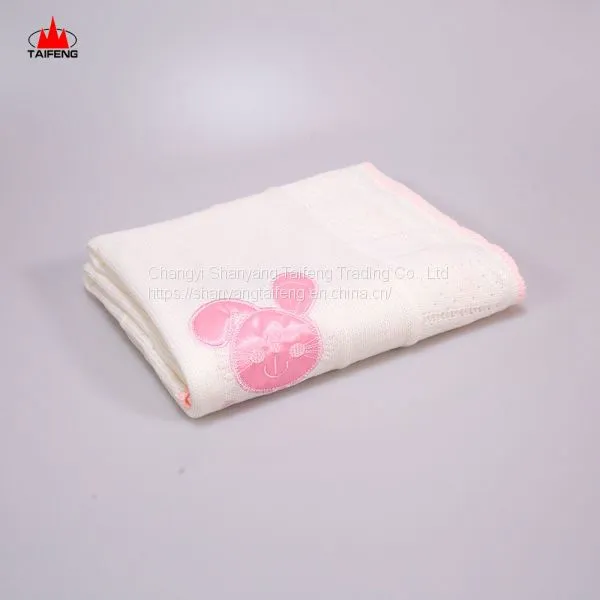 2020 New Style Cotton Baby Shawls and Blankets 100% Acrylic Jacquard photo-3