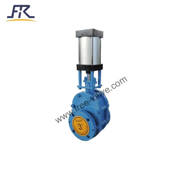 Pneumatic Actuator Ceramic Lined Twin Disc Gate Valve photo-3