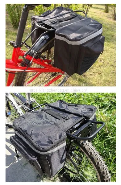 600D polyester bicycle rear saddle pannier rack