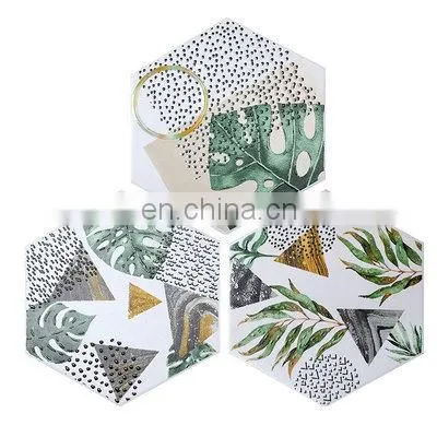 Nordic Greenery is Small Hexagonal Tile Chromatic Kitchen Balcony is Slippery Floor Tile photo-5