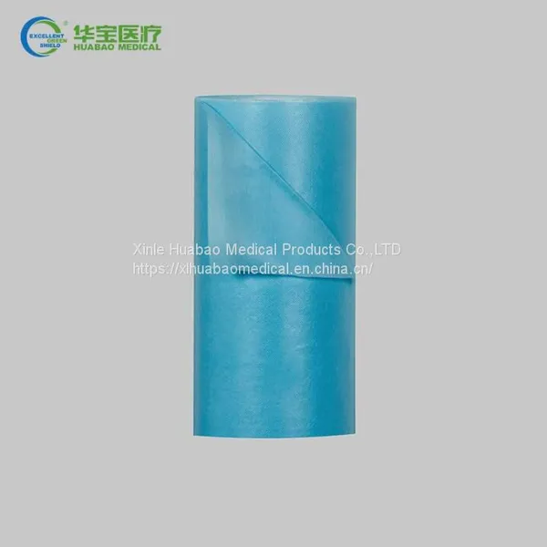 Pe Coated Non Woven Medical Pe Film Isolation Gown Material Coveralls Material photo-3