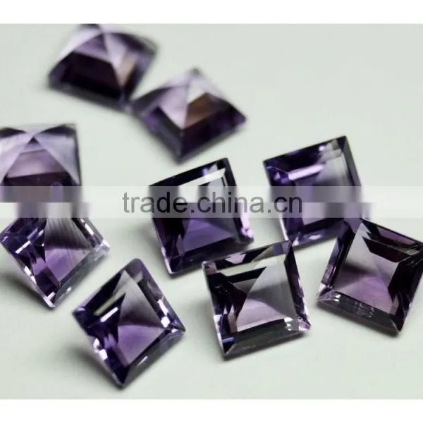 7MM AAA Quality Natural Brazil Amethyst Square 9 Pieces Lot Gems With Amazing Luster ( Aini Gems ) photo-3