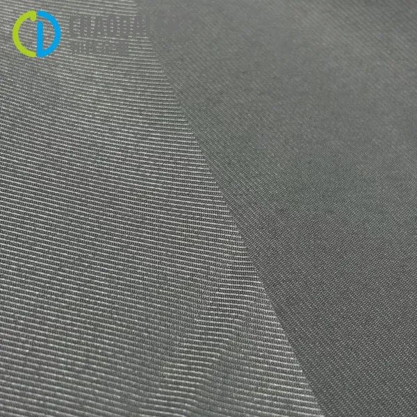 250T 2/2Twill 100% Bottle Recycled Polyester Silk Twill Taffeta Fabric For Shirt Dress Lining Down Jacket photo-4