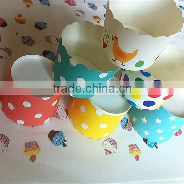 Heart Design Cupcake Case and Muffin Paper Heart Cake Cups photo-3