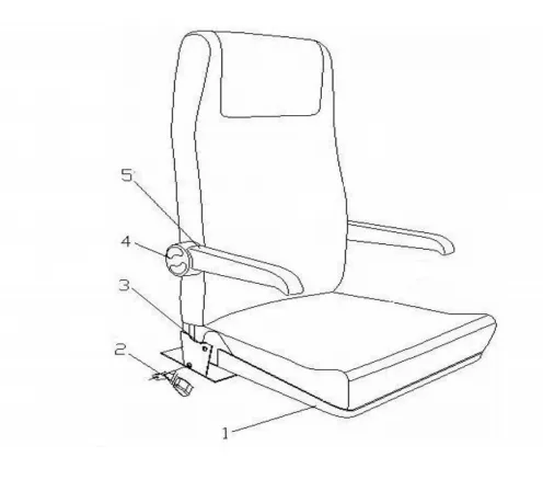 7204-00441 for China Bus ZK6127HS9 for Bus Left Right Seat Armrest photo-6