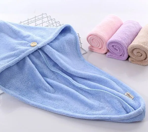 Microfiber Coral Fleece Hair Warp Towels photo-5