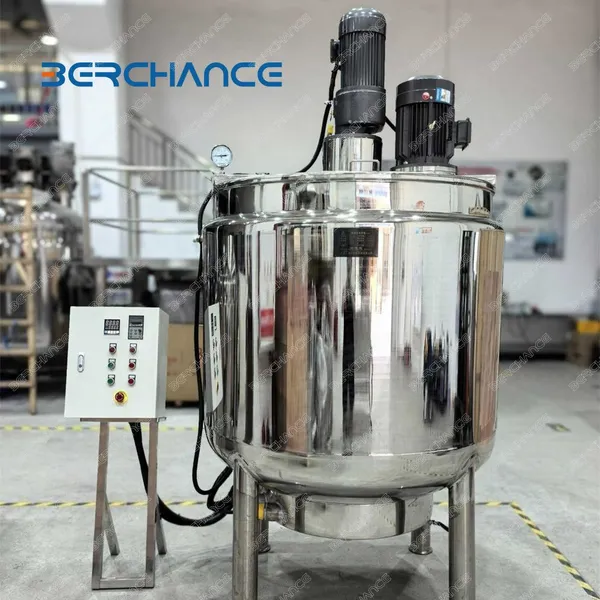 Stainless Steel Liquid Wash Mixing Tank With Wall Scraper and Agitator photo-5