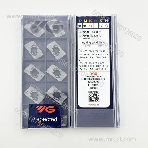 Qriginal YG1 YG бренд APMT160408PDTR YG602 карбидные пластины