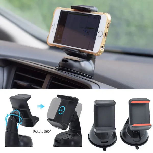 Universal Car Phone Mount With Strong Suction Dashboard & Windshield Holder photo-3