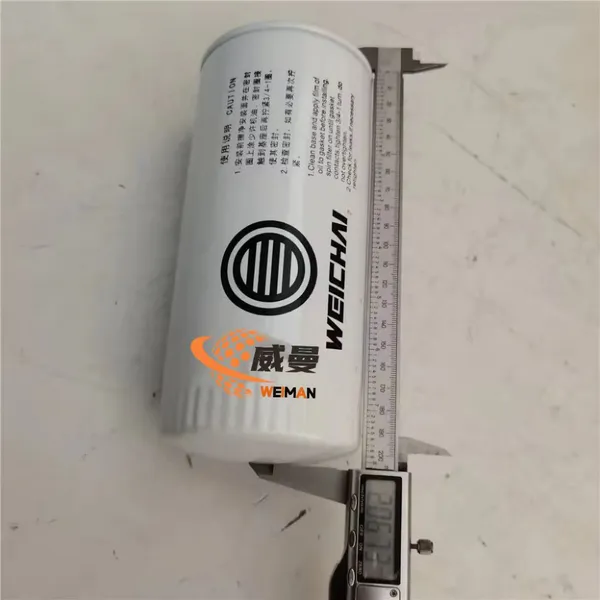 Original WEICHAI Oil Filter 4110000556209 61000070005 for Wheel Loader Spare Parts. photo-2
