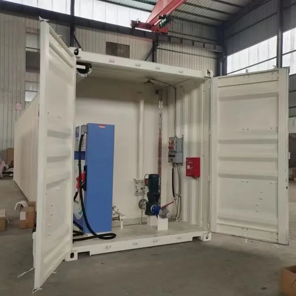 Cheap Price 20ft 40ft Container Fuel Station Diesel Petrol Mobile Filling Tank Station in Africa photo-5