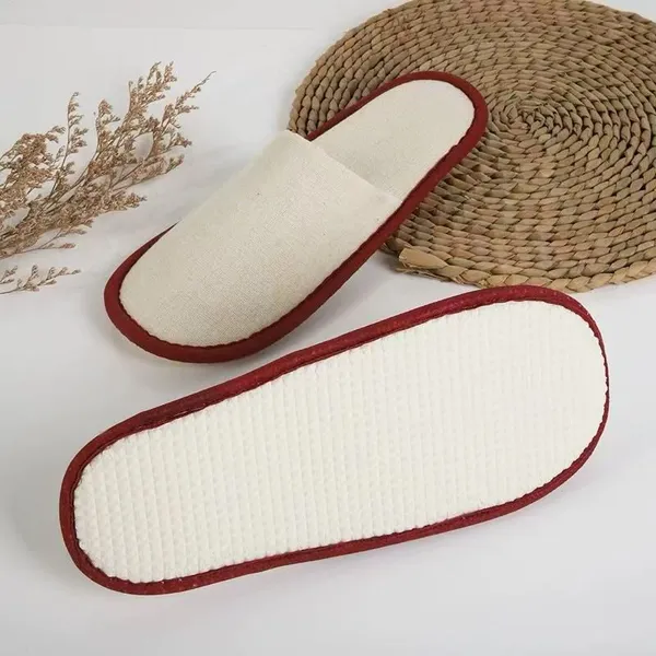 Hotel Disposable Slippers IXPE Anti-slip Sole Canvas
