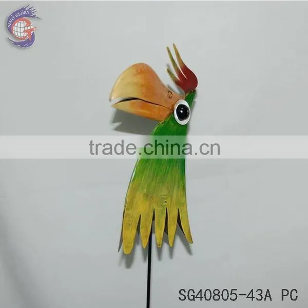 Home Decorations of Garden Decor Metal Birds Stakes