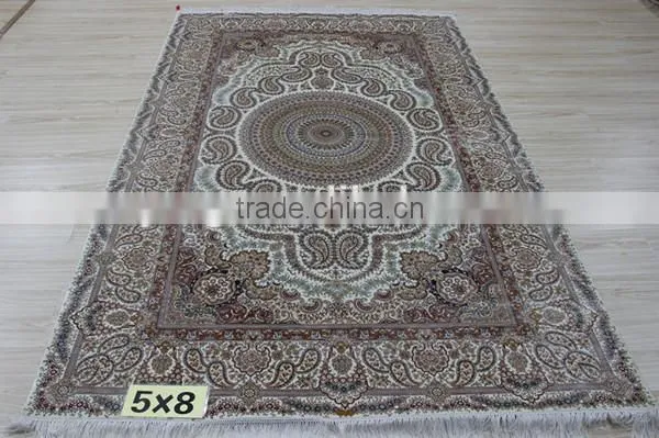 Skilled Weavers Hand Craft Saintly Oriental Woven Carving Vintage Rug