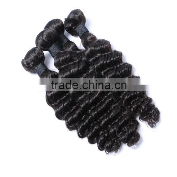Cheap Bundles of Wet and Wavy Different Types of Wavy Weave Loose Curl Human Indian Remy Hair Weaving photo-6