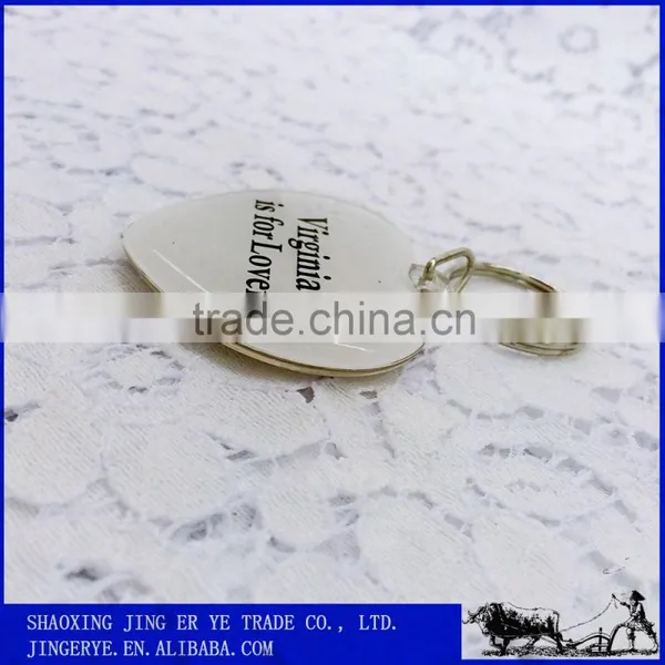 Customized Floating Metal Heart Key Chain photo-2