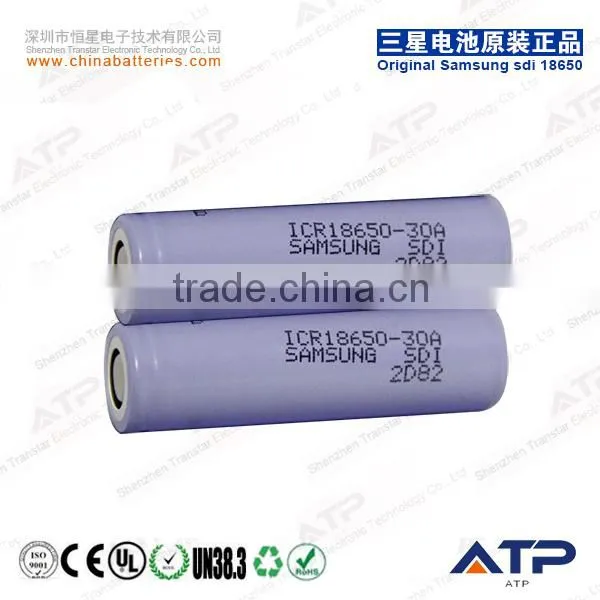 2015 New Arrival Samsung ICR18650-30A Battery Cell / Samsung Icr18650-30a 18650 3000mah 3.7v Samsung 30a for Flashlight