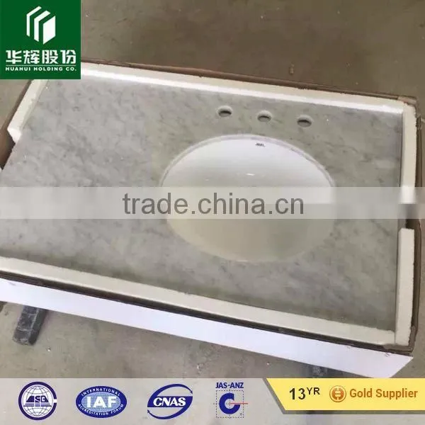 Natural Stone Marble White Bathroom Countertop photo-2