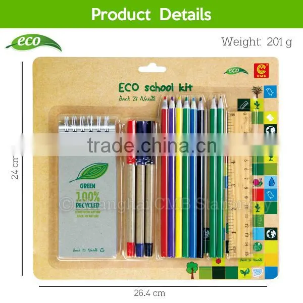 Kids Eco Friendly Product Stationery School Writing Set Small Wholesale Return Gifts photo-3
