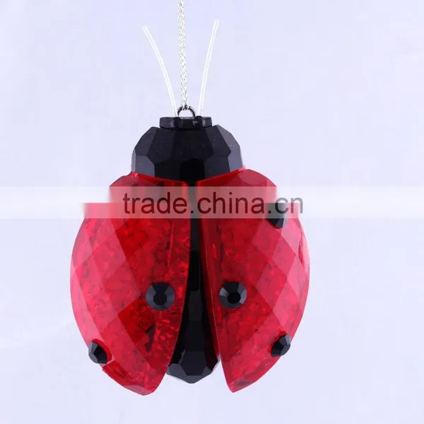 Small Size Ladybug With Half Opened Wings Ornament 01501011 New Style Indoor Decoration