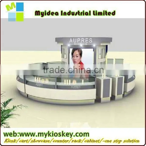 Tempered Glass Solide Mdf Cosmetic Display Shelf photo-4
