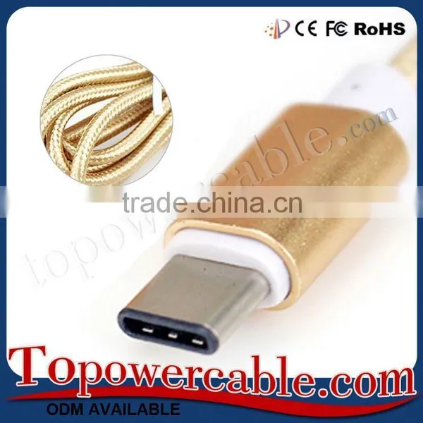 Usb 3.1 Cable Double Sided Usb Cord Usb Connector Type C Nylon Cable photo-4