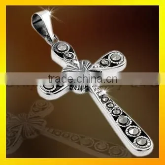 High Quality Men Pendant New Design Sterling Silver Cross Pendant photo-2