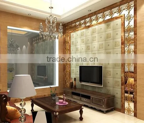 tv Background Printing Glass , 3d Wall Glass Decorative Glass TV Wall