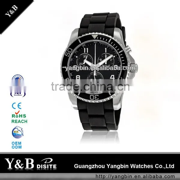 2015 Hot Time Silicone Band Stainless Steel Case Wholesale Products photo-2