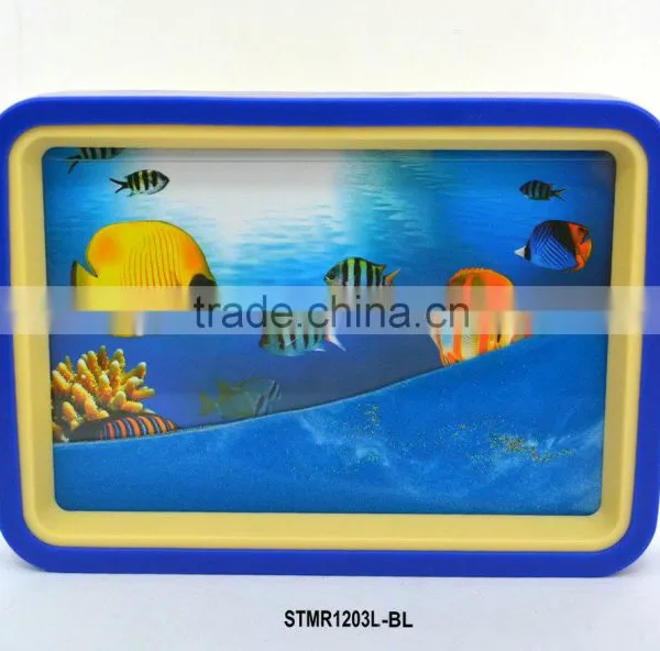 Colourful Flowing Sand Art Pictures/Frame Soothing Sand photo-6
