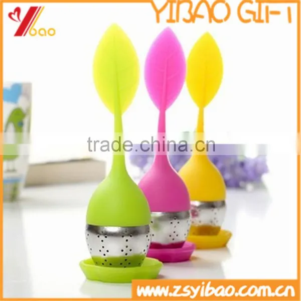 Silicone Tea Infuser With Leaf photo-2