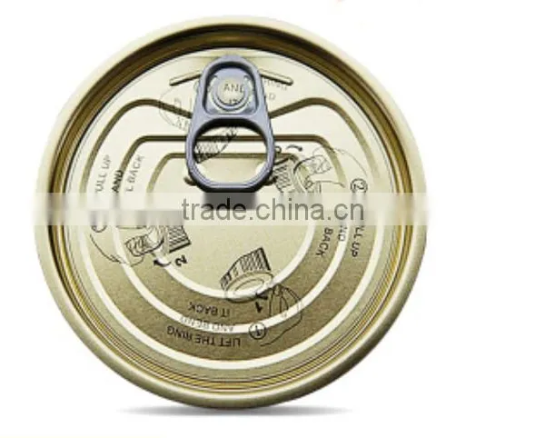 Tinplate Or Aluminum Easy Open Lid/Ends For Can Customer Order