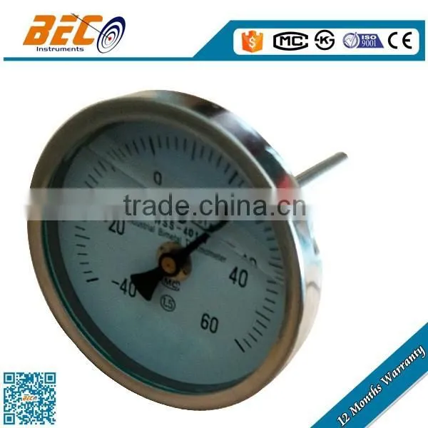 WSS Series Back Type Bimetal Thermometer