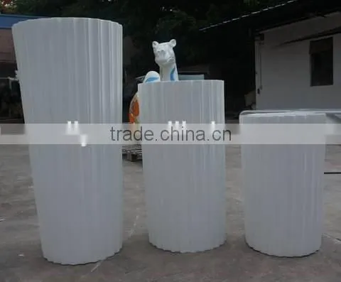 Fiberglass Flower Pot Set of 3 Screw Shaped photo-2
