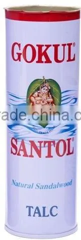 Round Talc Tin Can