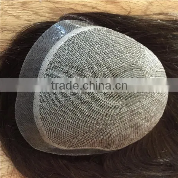 Full Lace Closure Silk Top Silky Yaki 100% Human Indian Remy Hair Partial Wig photo-2